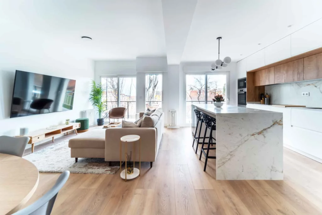 Cocina reformada moderna